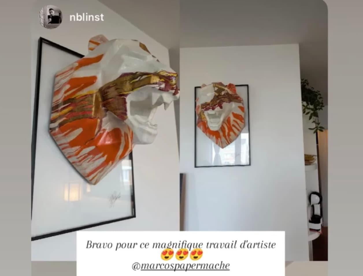 Lampe sculpturale de Marcos Suarez dans un intérieur