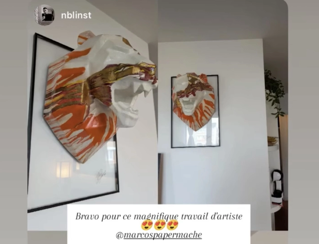 Lampe sculpturale de Marcos Suarez dans un intérieur