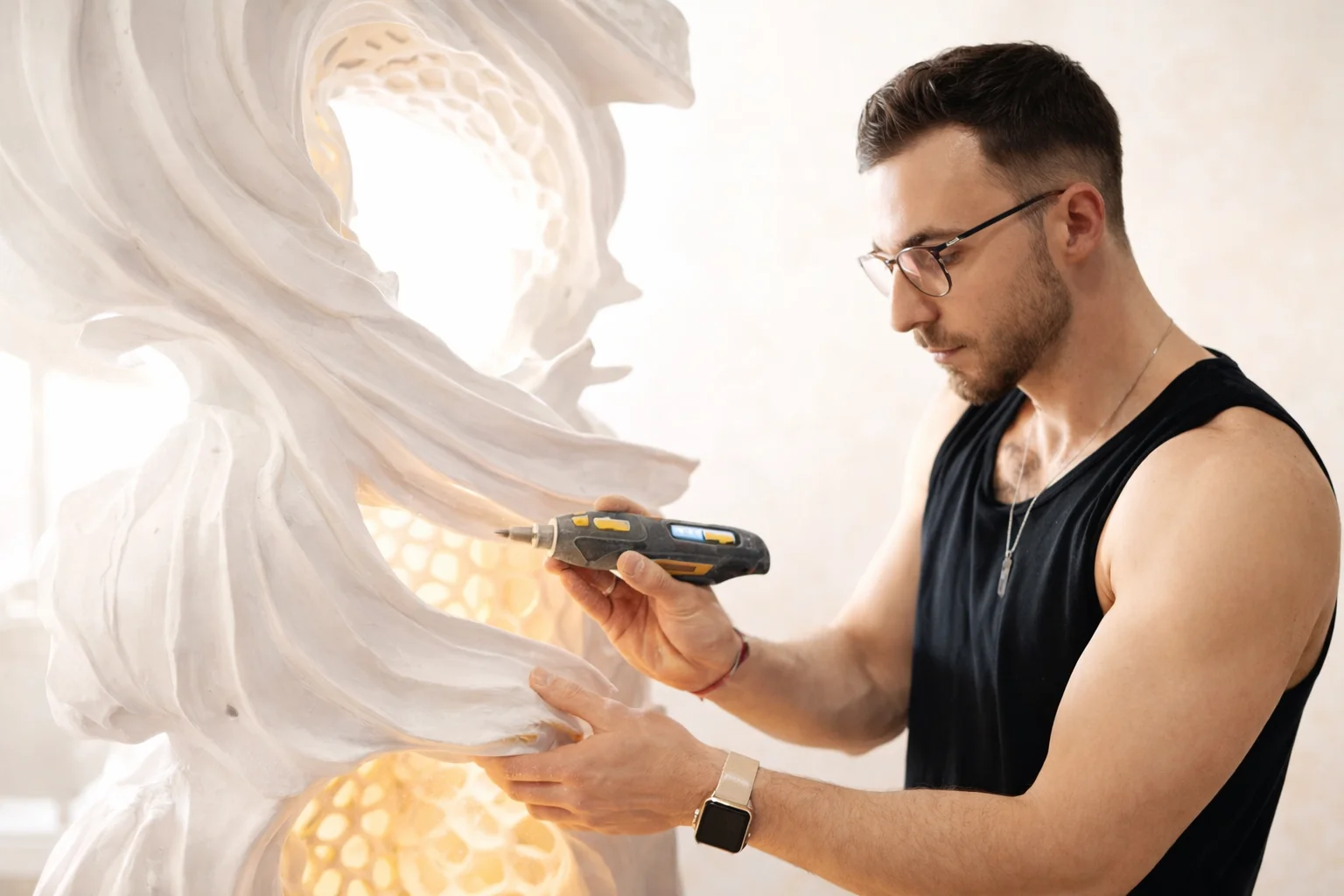 Marcos Suarez dans son univers artistique